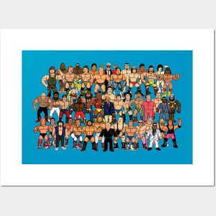 85-86 wrestling roster Posters and Art